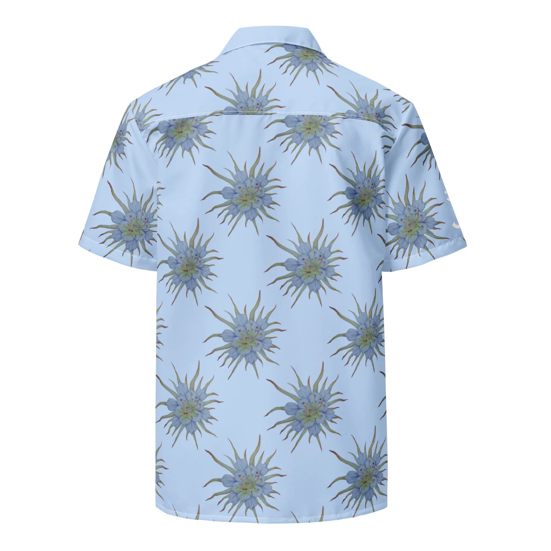 Floral Fiend Blue Hawaiian Shirt product image (2)