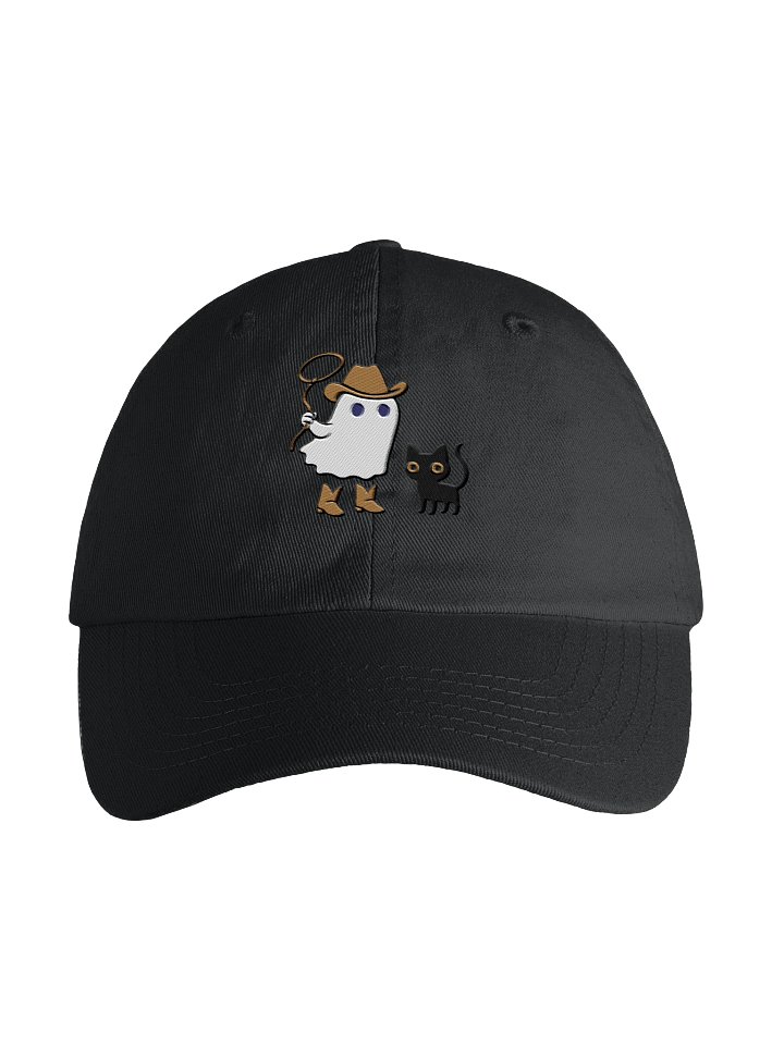 Youth Ghost Cowboy with Black Cat and Lasso Embroidered Dad Hat product image (5)