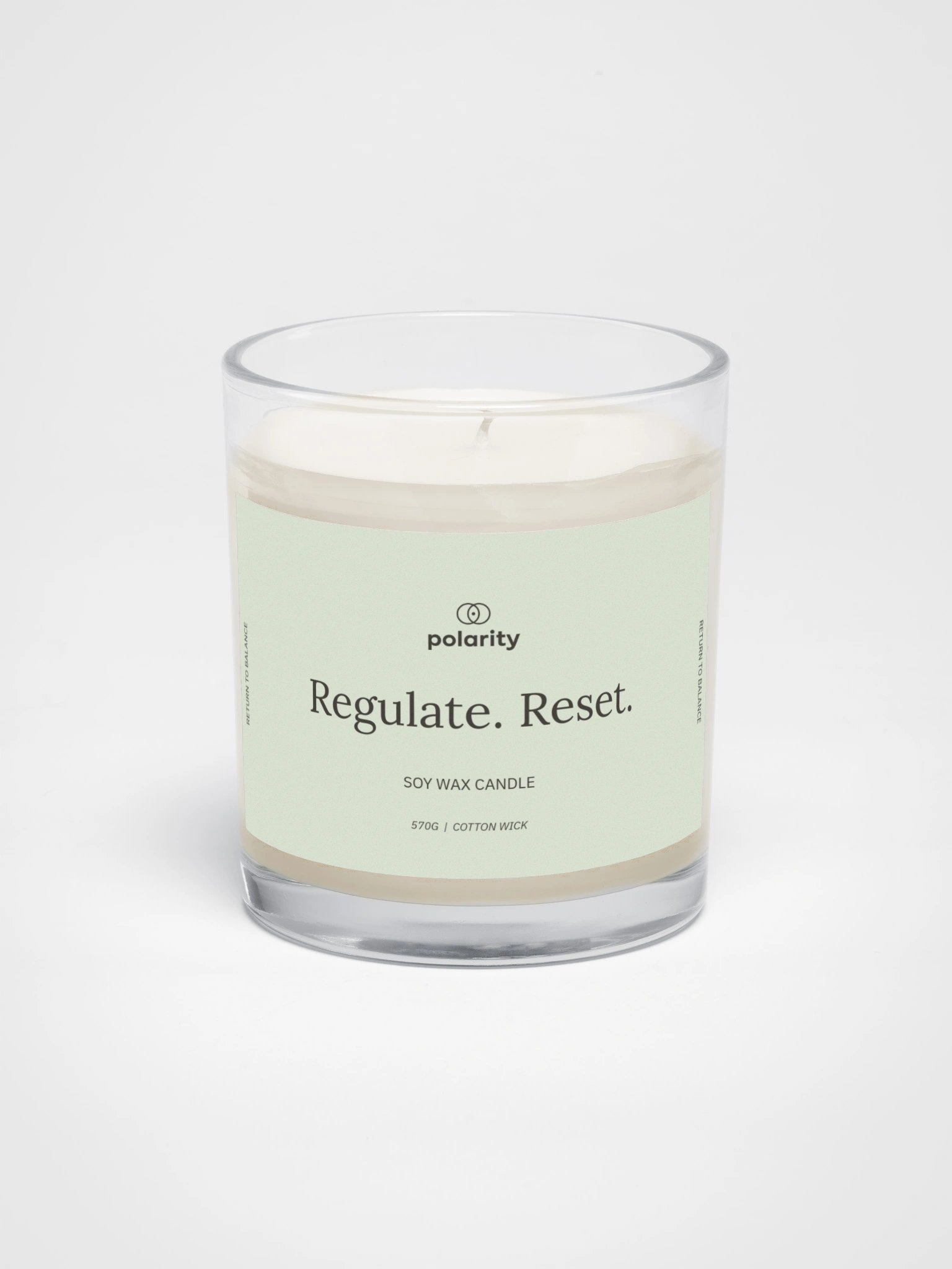 Soy Wax Candle | Regulate. Reset. product image (1)