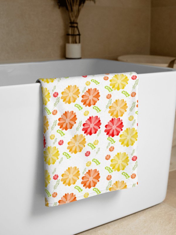 Sunburst Floral Sublimated Towel product image (1)
