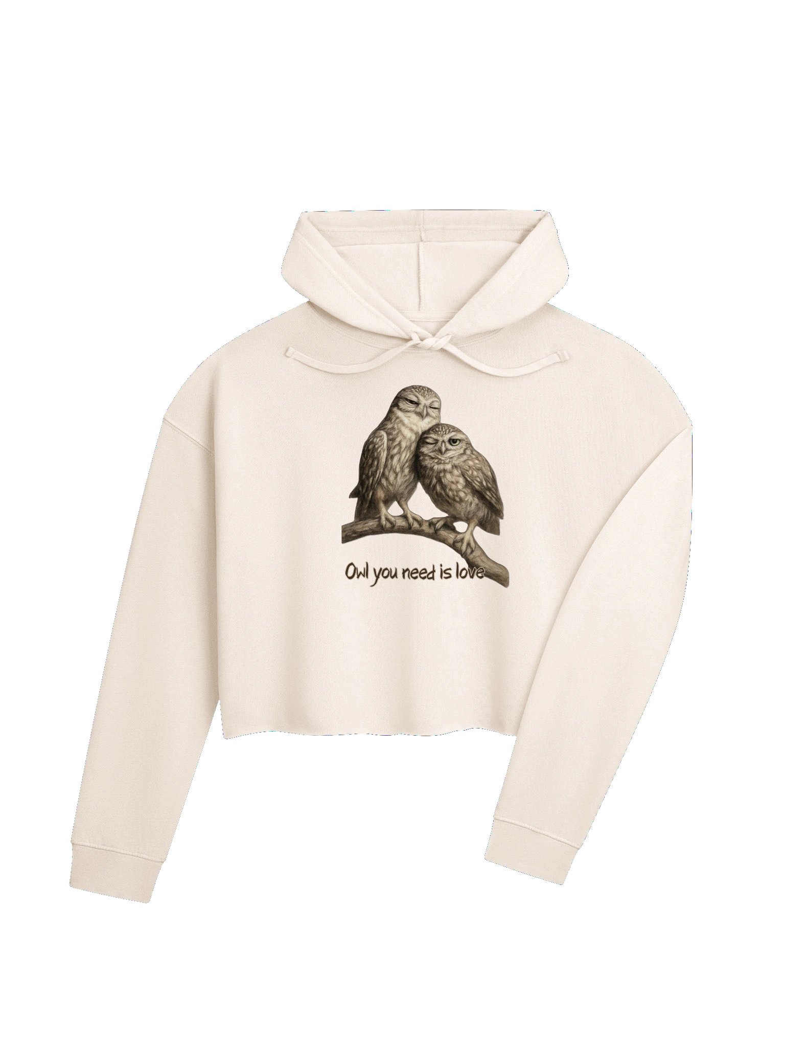Owl Love Cropped Hoodie product image (20)