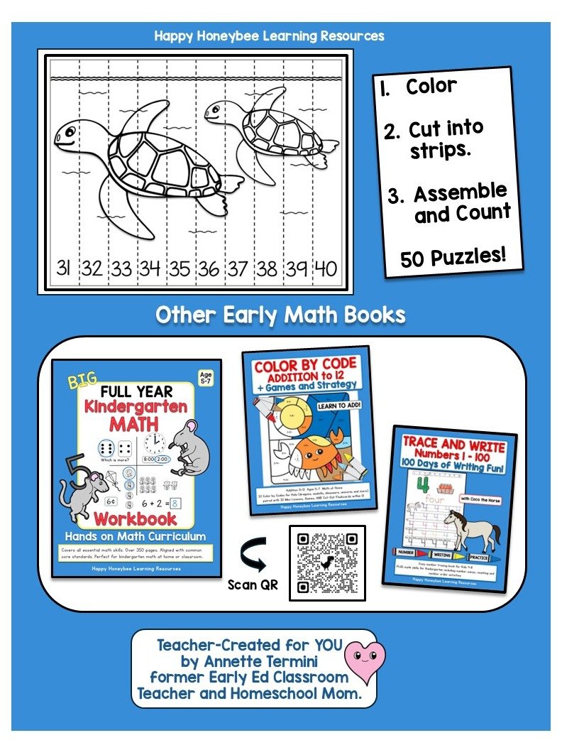 Sequencing Puzzles 1-50 Workbook (Instant Download) product image (2)