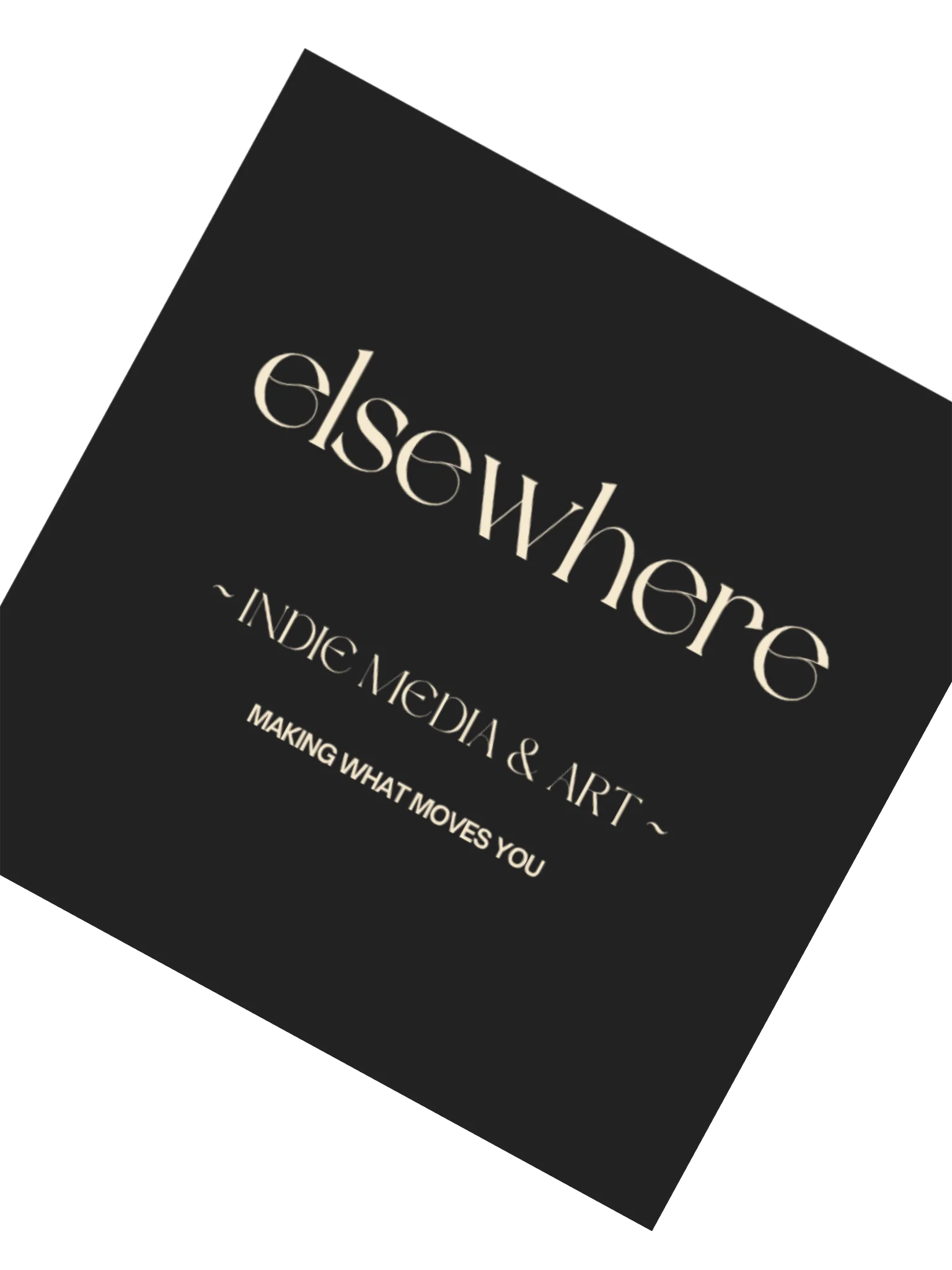 elsewhere logo & tagline sticker product image (2)