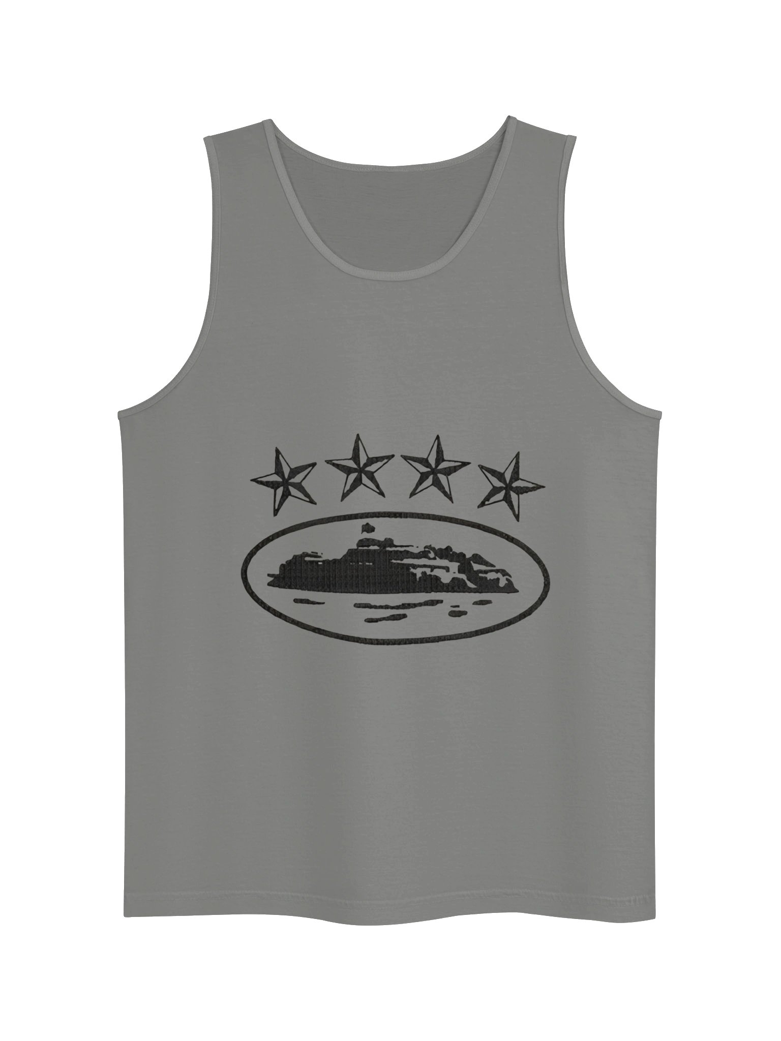 Corteiz 4Starz Alcatraz Tank Top Grey product image (1)
