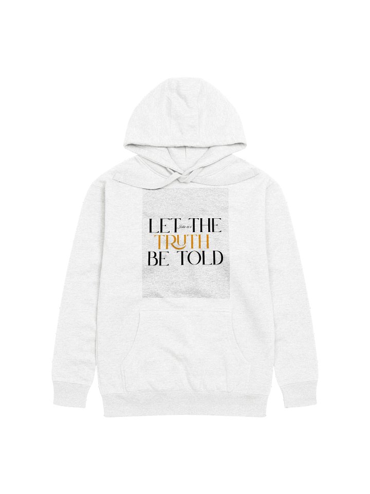 GOLD TRUTH HOODIE- WHITE product image (1)