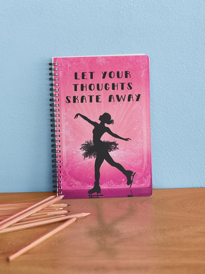 Skate Away Pink Dotted Notebook product image (1)