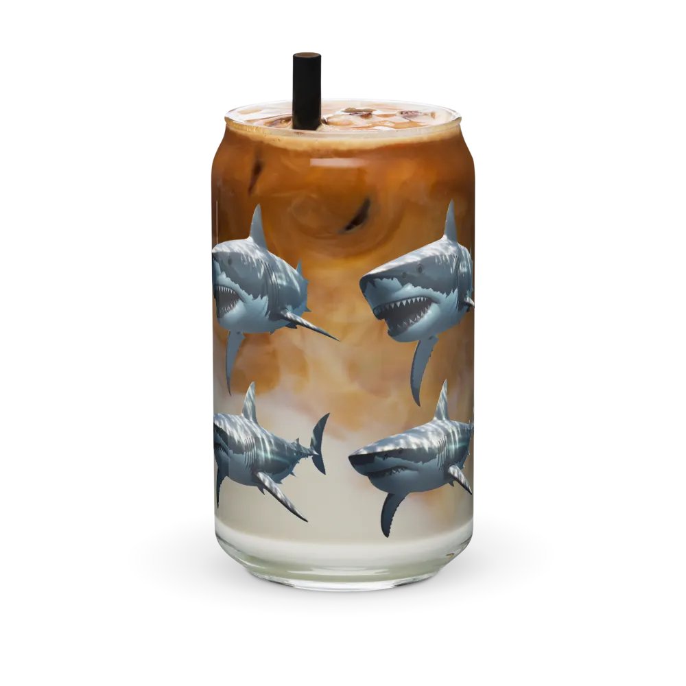 Shark Attack Can-Shaped Glass product image (36)