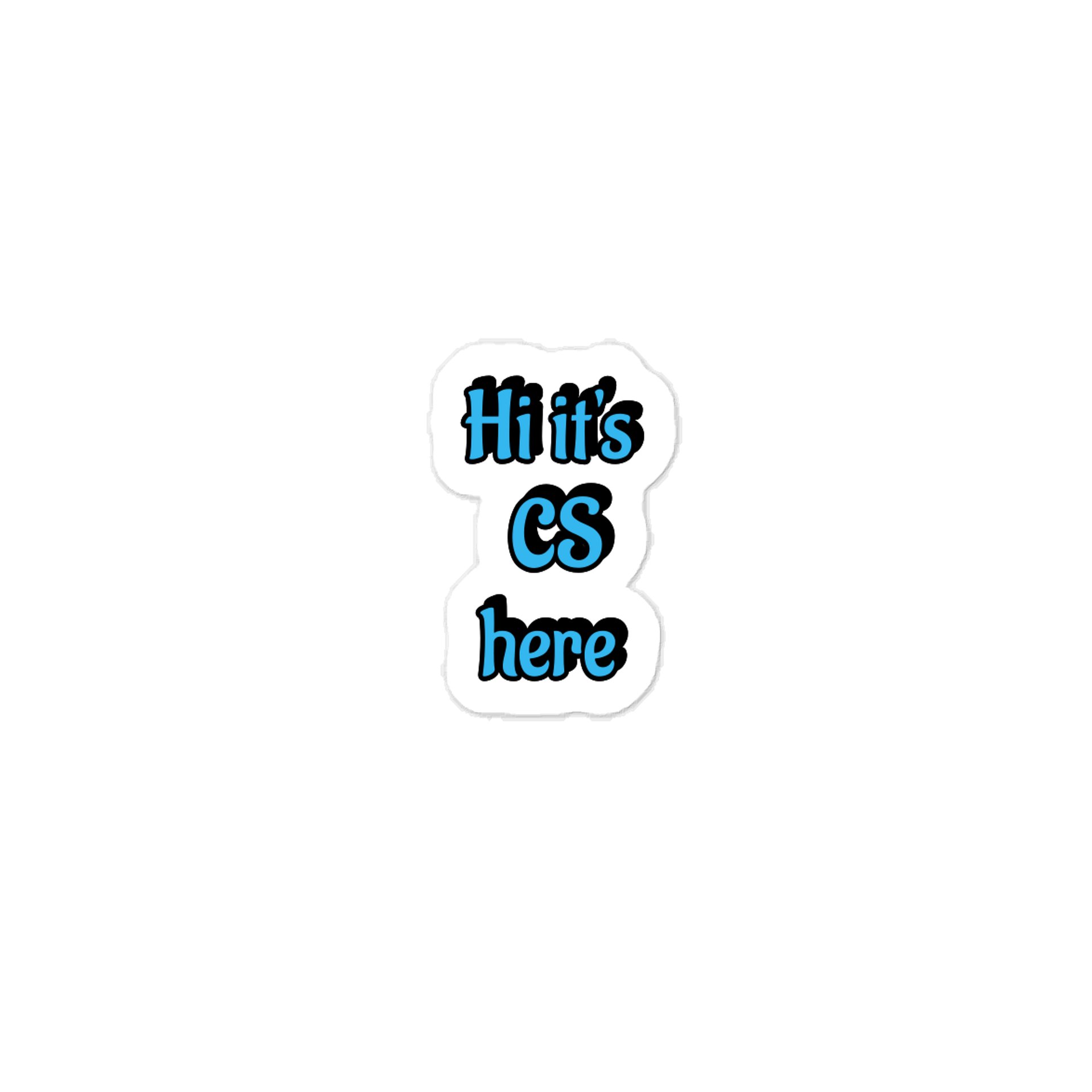 Hi it's CS here Sticker product image (1)