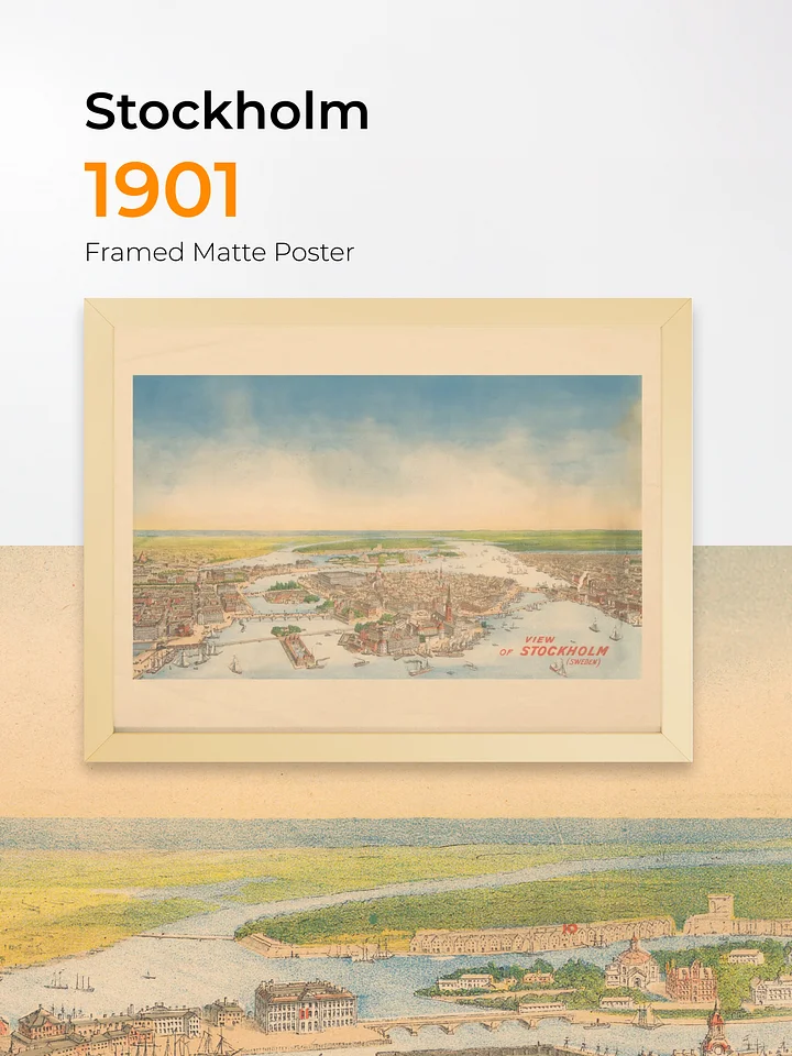 Stockholm 1901 (Framed Poster Print) product image (1)
