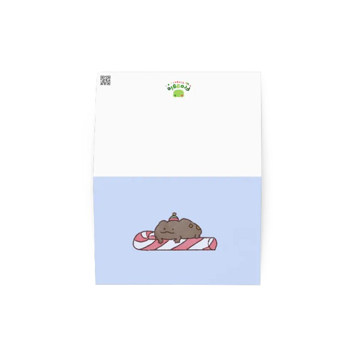Candy Cane Frog Greeting Card product image (2)