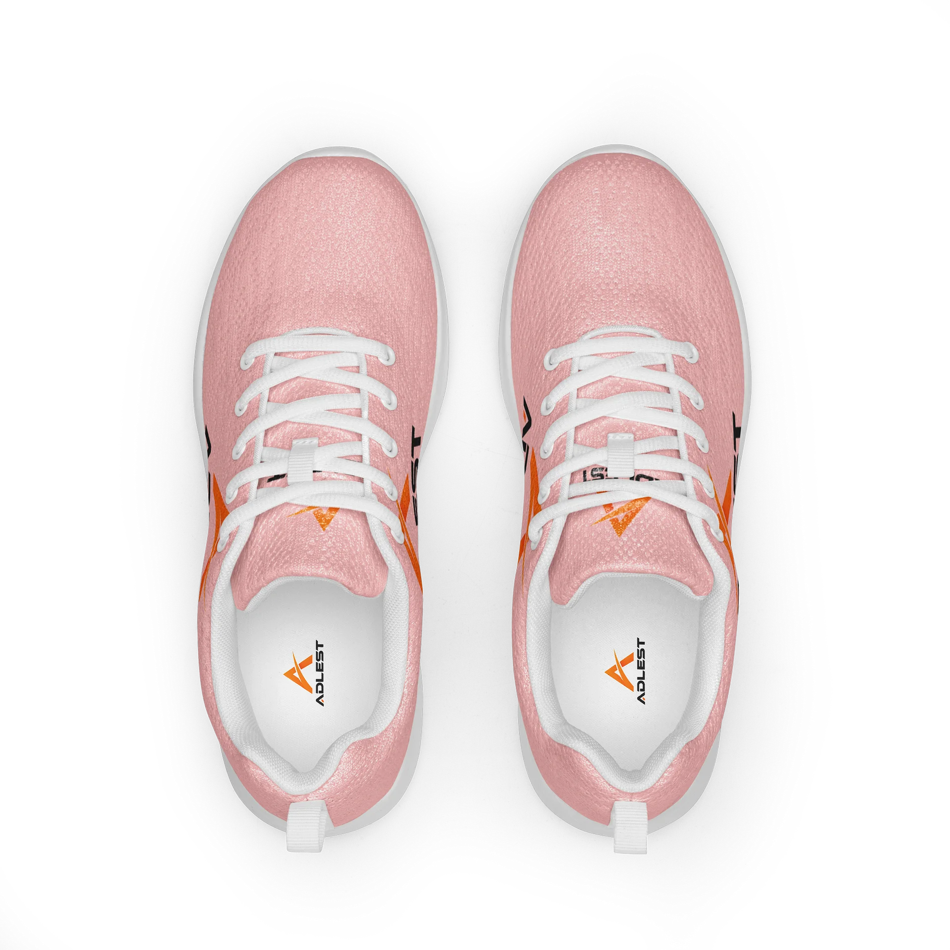 ADLEST Light Pink Logo Athletic Shoes product image (4)