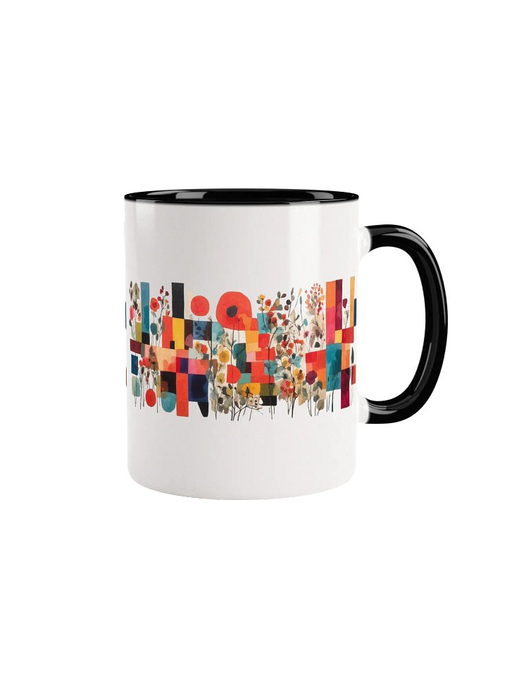 Vibrant Floral Geometry Ceramic Mug product image (6)