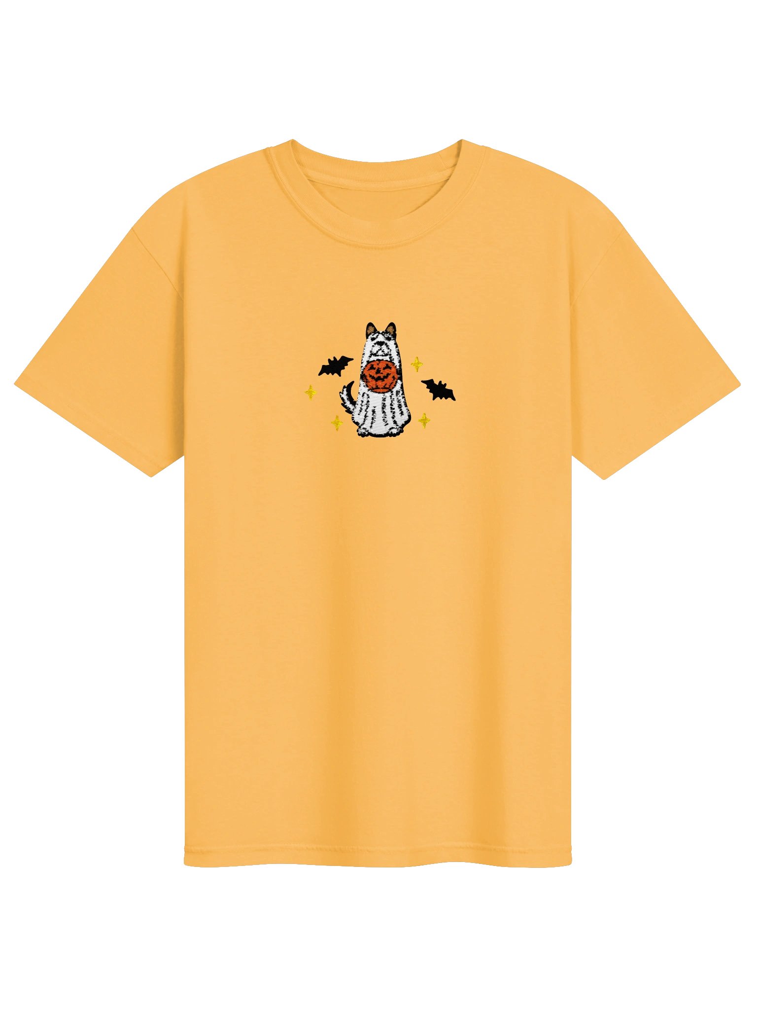 Halloween Siberian Husky(Black & White) Embroidered T-Shirt product image (33)