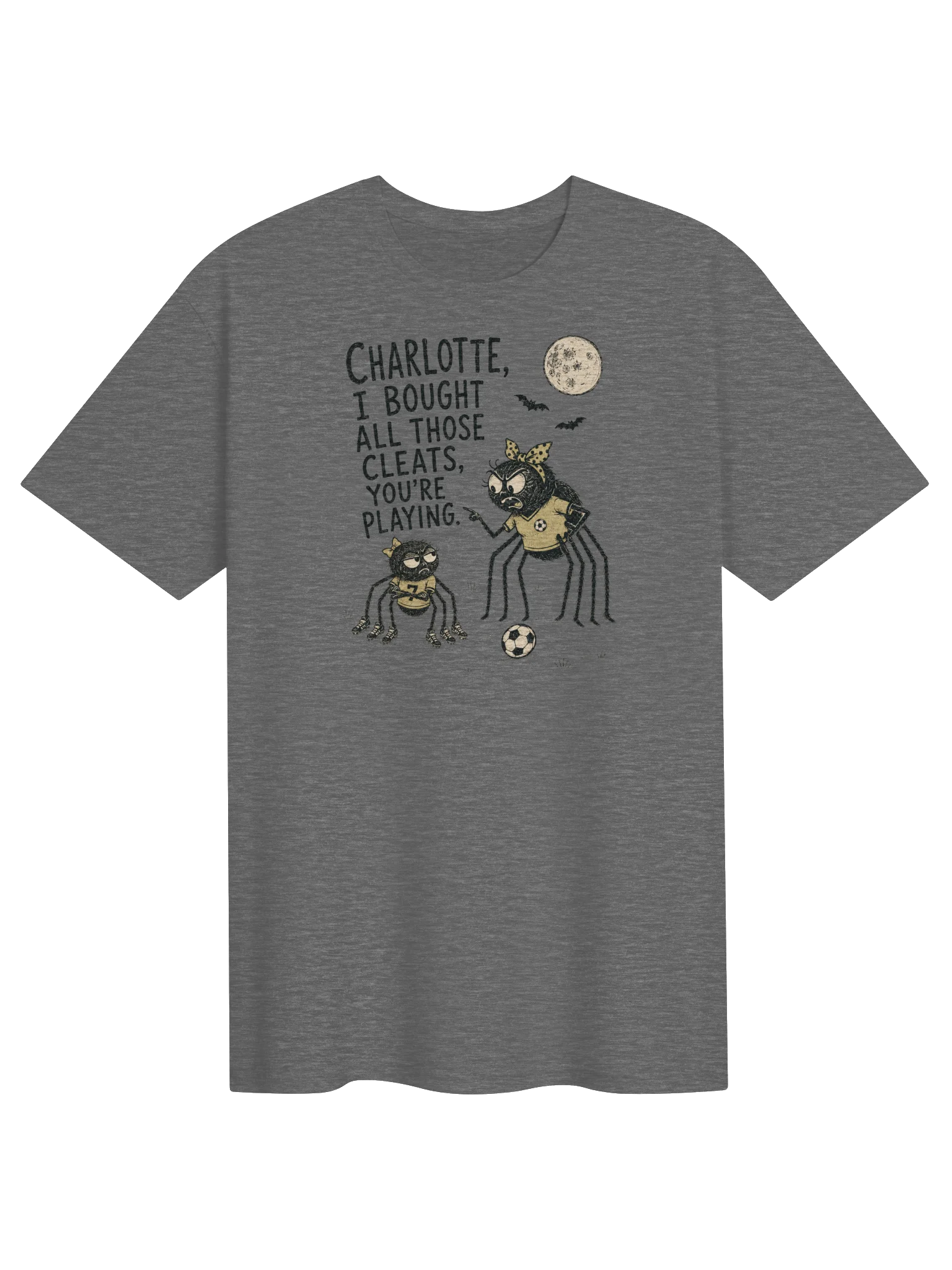 Charlotte, I Bought the Cleats - Spooky Spider Soccer Tee product image (1)