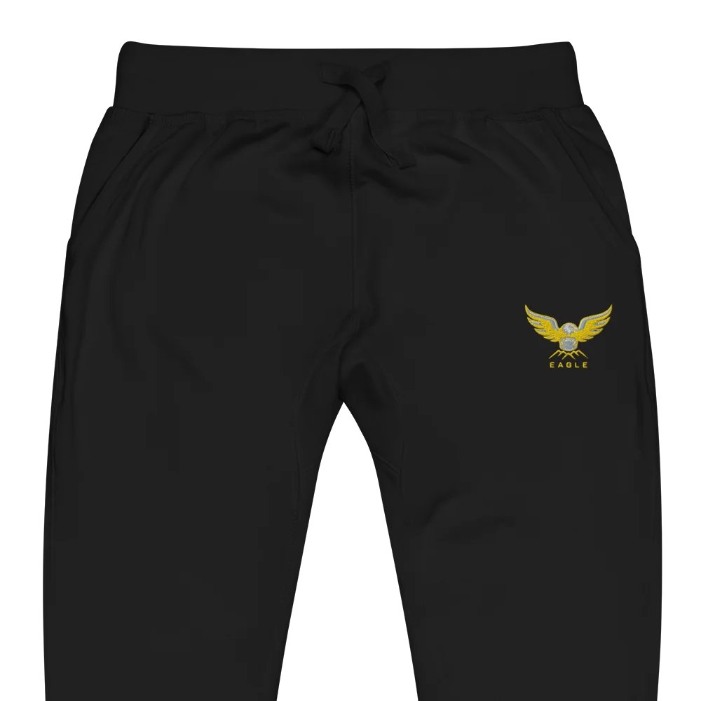Unisex Fleece Joggers with Exclusive Eagle Design - Tapered Fit, Multiple Colours product image (2)