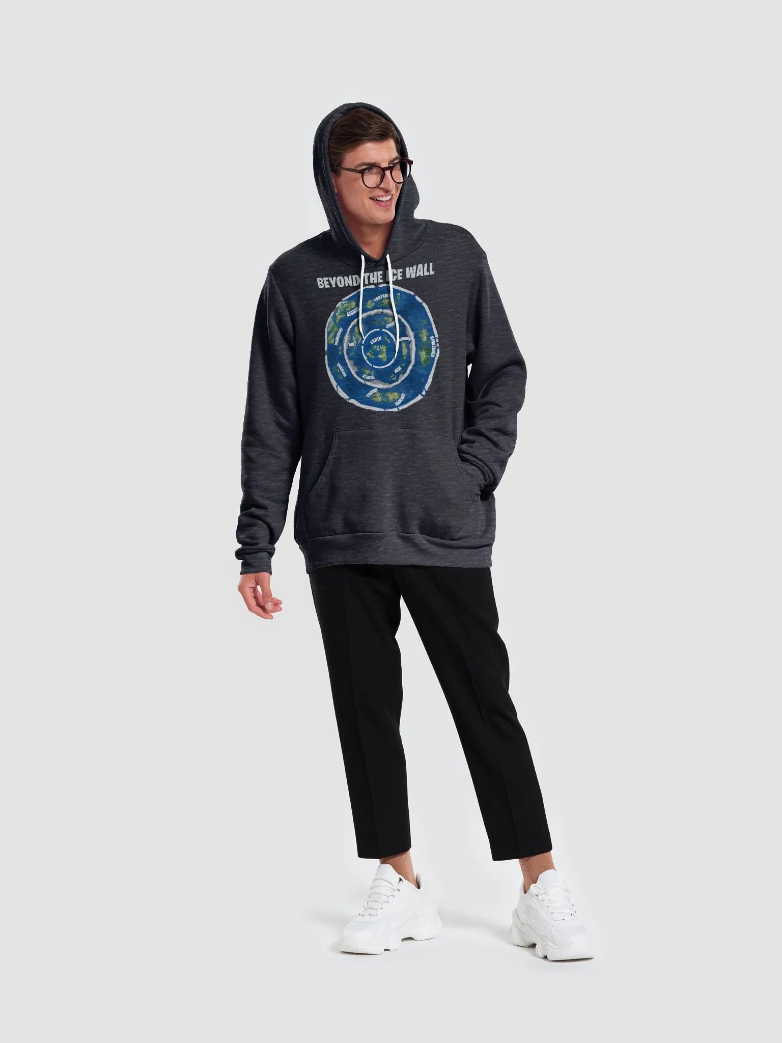 Premium Supersoft Hoodie Beyond The Ice Wall Map product image (23)