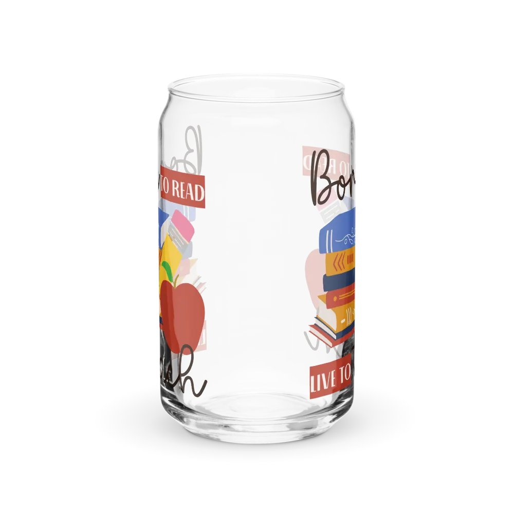 Ice Coffee Glass Tumbler Gift For A Book Lover Teacher product image (2)