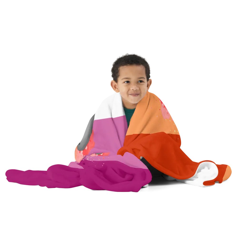 Lesbian Pride Fox Blanket (2023) product image (12)