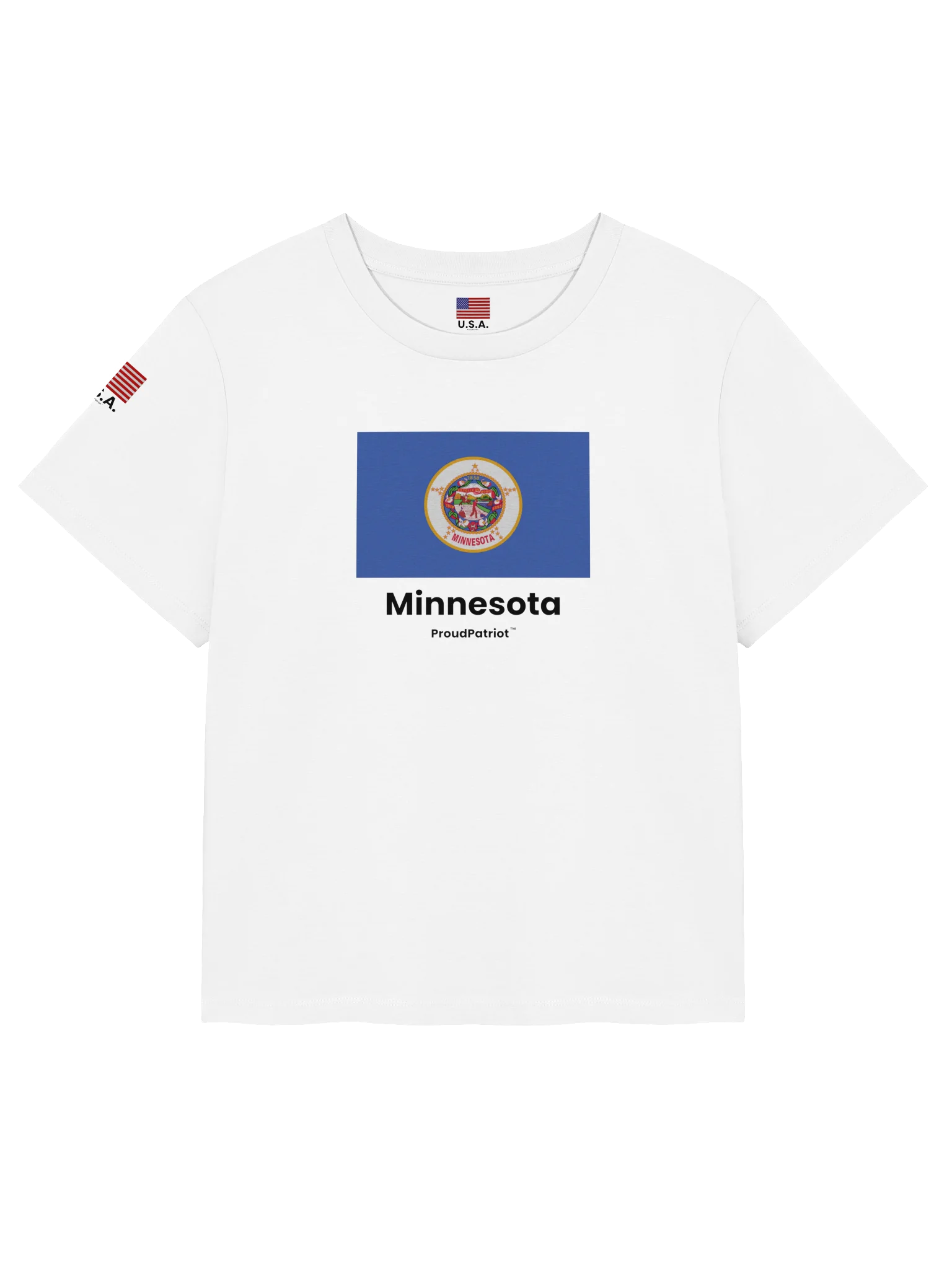 Minnesota Women's Ribbed Neck T-Shirt product image (5)