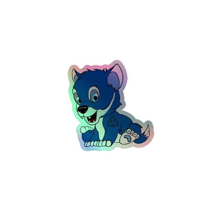 Wolf Holographic Sticker product image (1)