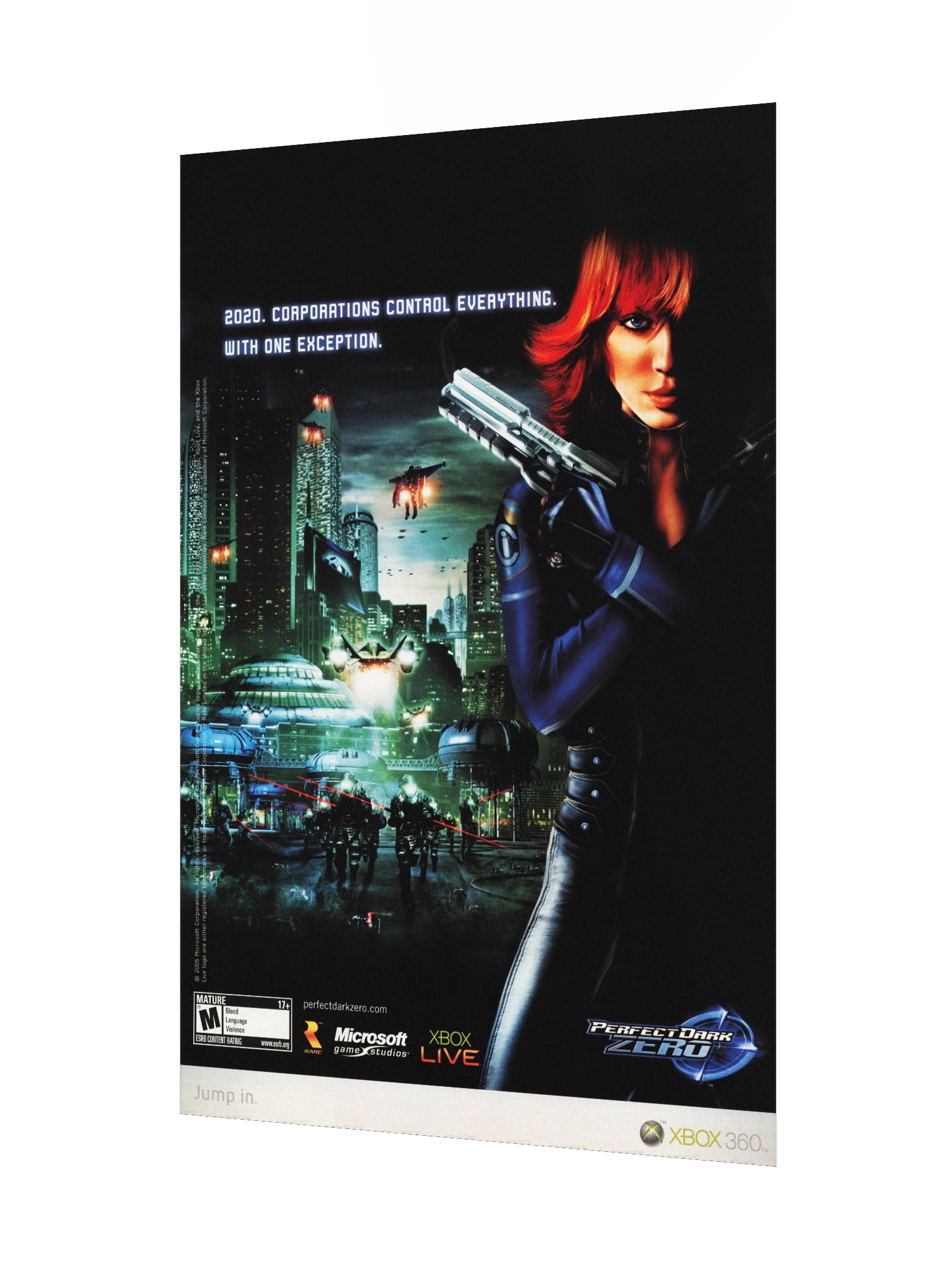 Perfect Dark: Zero (Xbox 360) - Promotional Poster/Flyer product image (3)