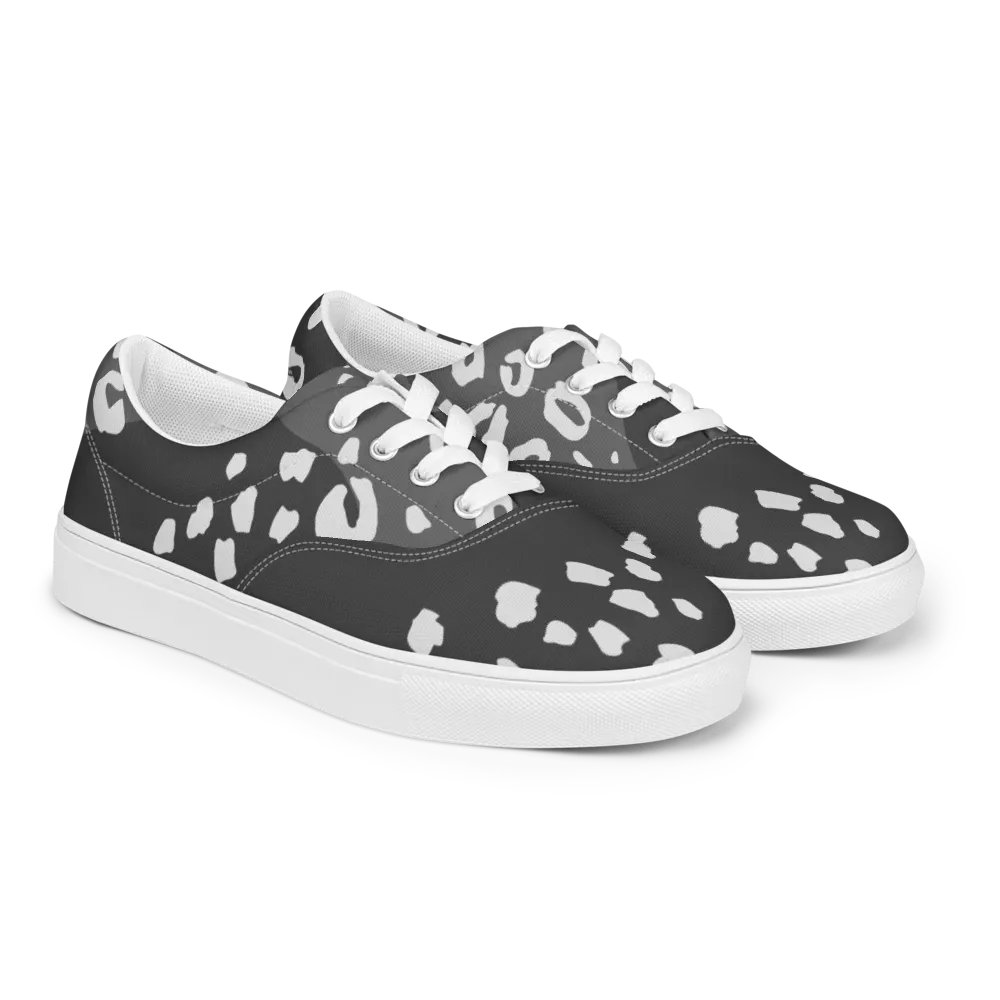 Organic Grey Leopard Print Canvas Shoes product image (3)