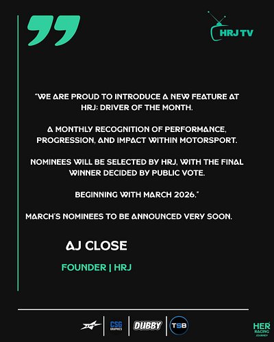 We’re proud to introduce a new feature at HRJ:

HRJ Driver of the Month. 🏆

Each month, we will recognise one driver who has ...