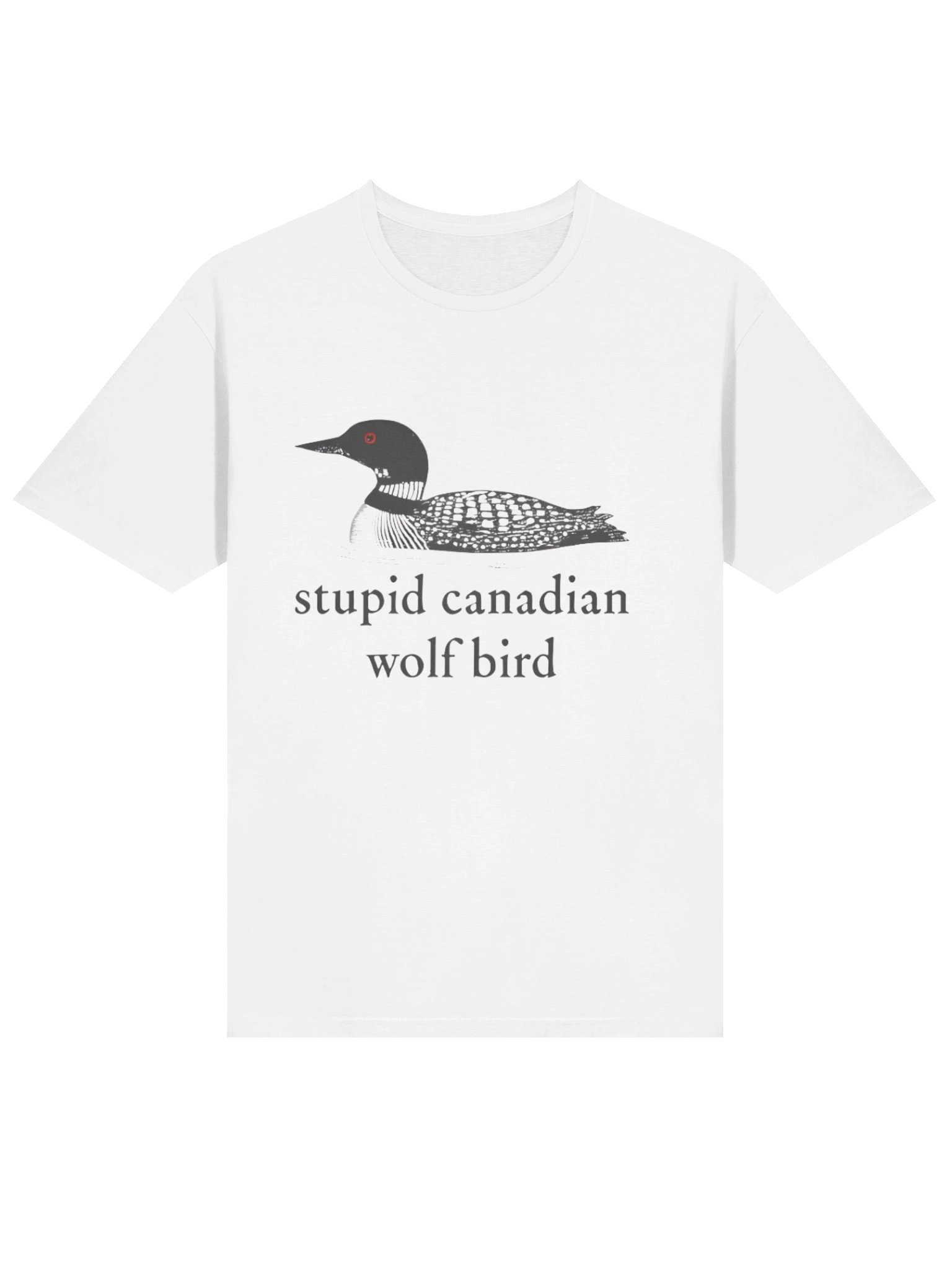 Stu*pid Canadian Wolf Bird Funny Hockey Romance NFL Shirt product image (2)