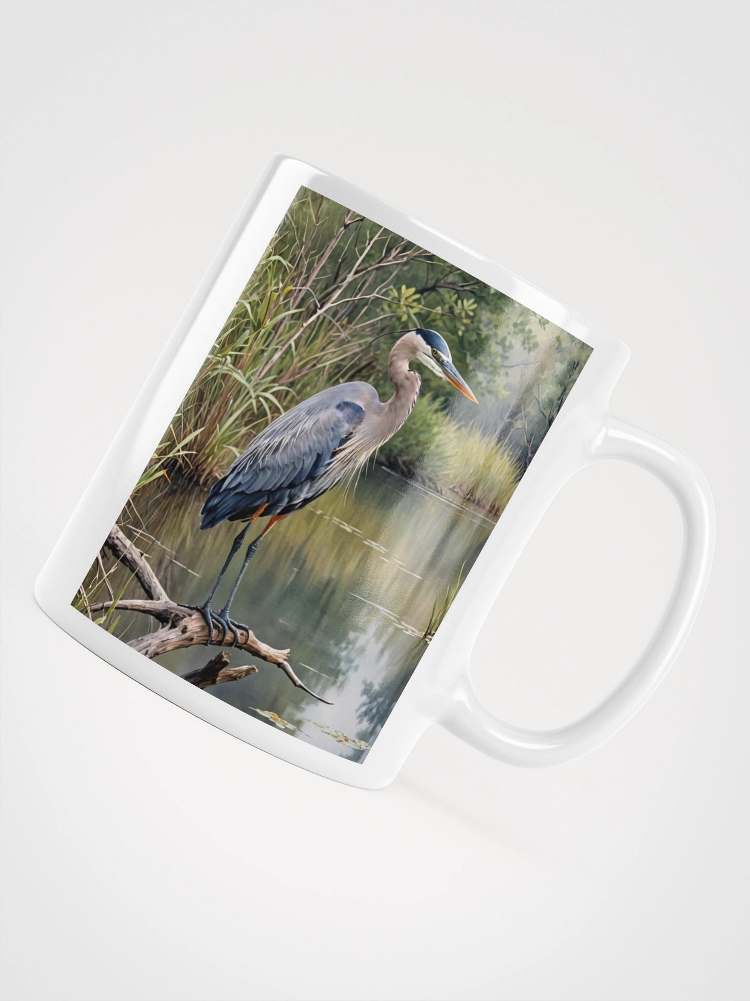 Great Blue Heron | Bird Coffee Mug product image (7)