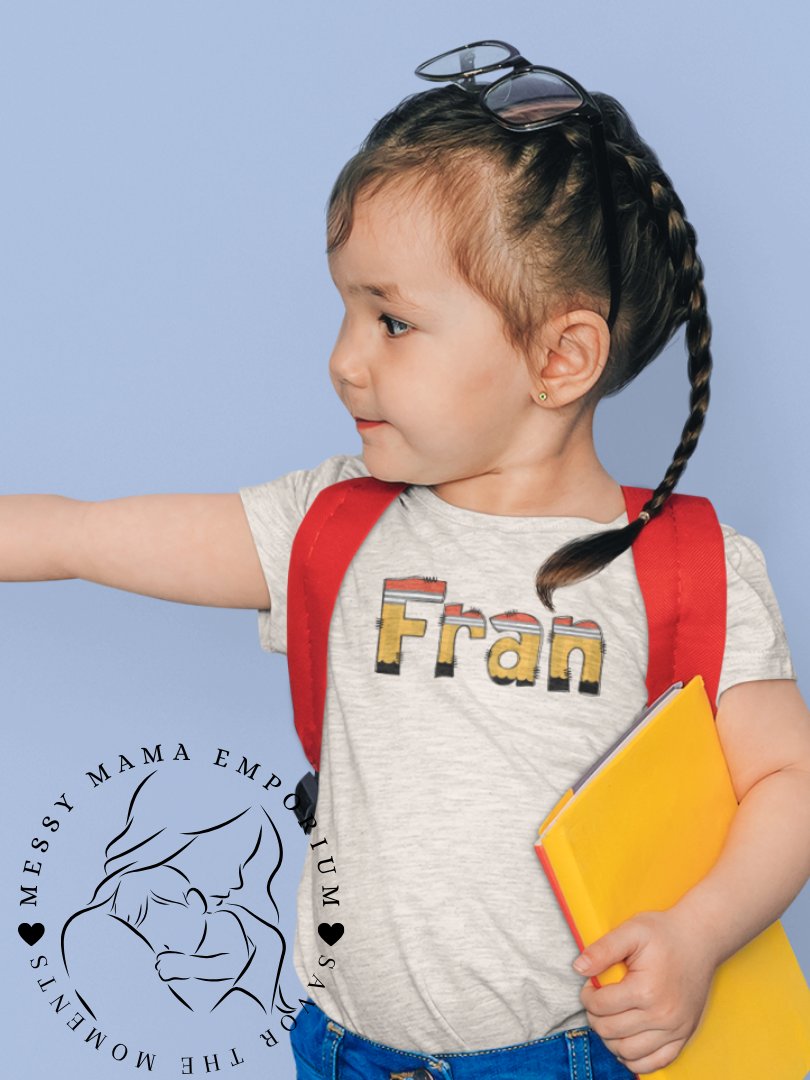 Personalized Pencil Name Kids Shirt product image (2)