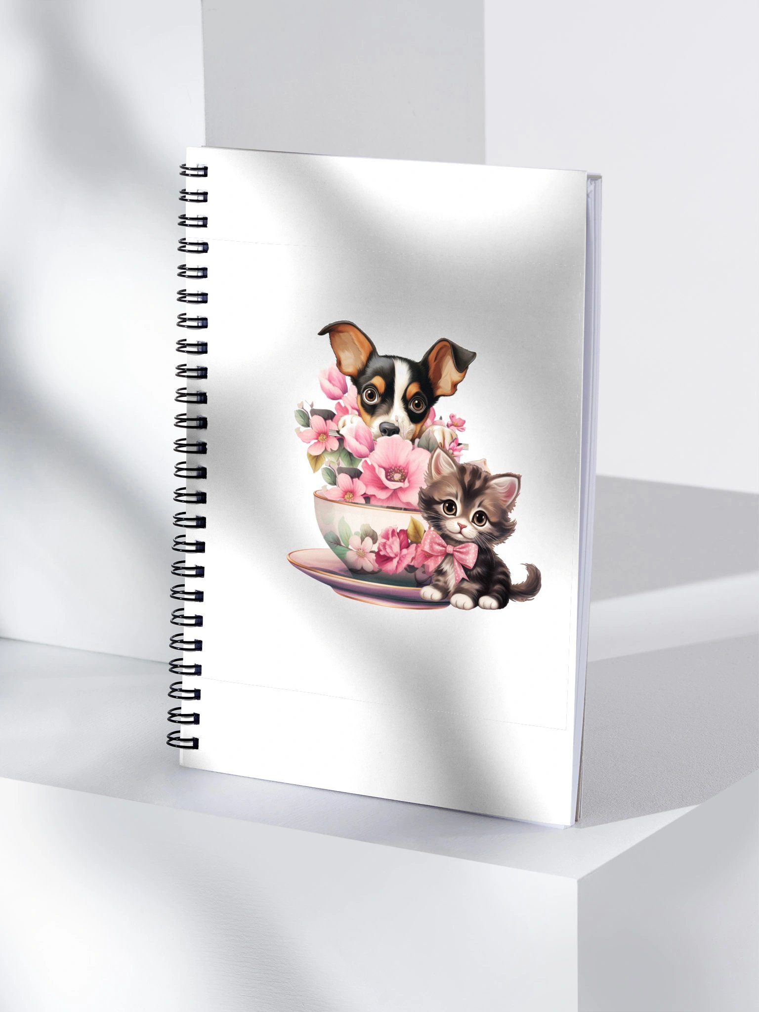 Dog & Cat Floral Notebook product image (4)