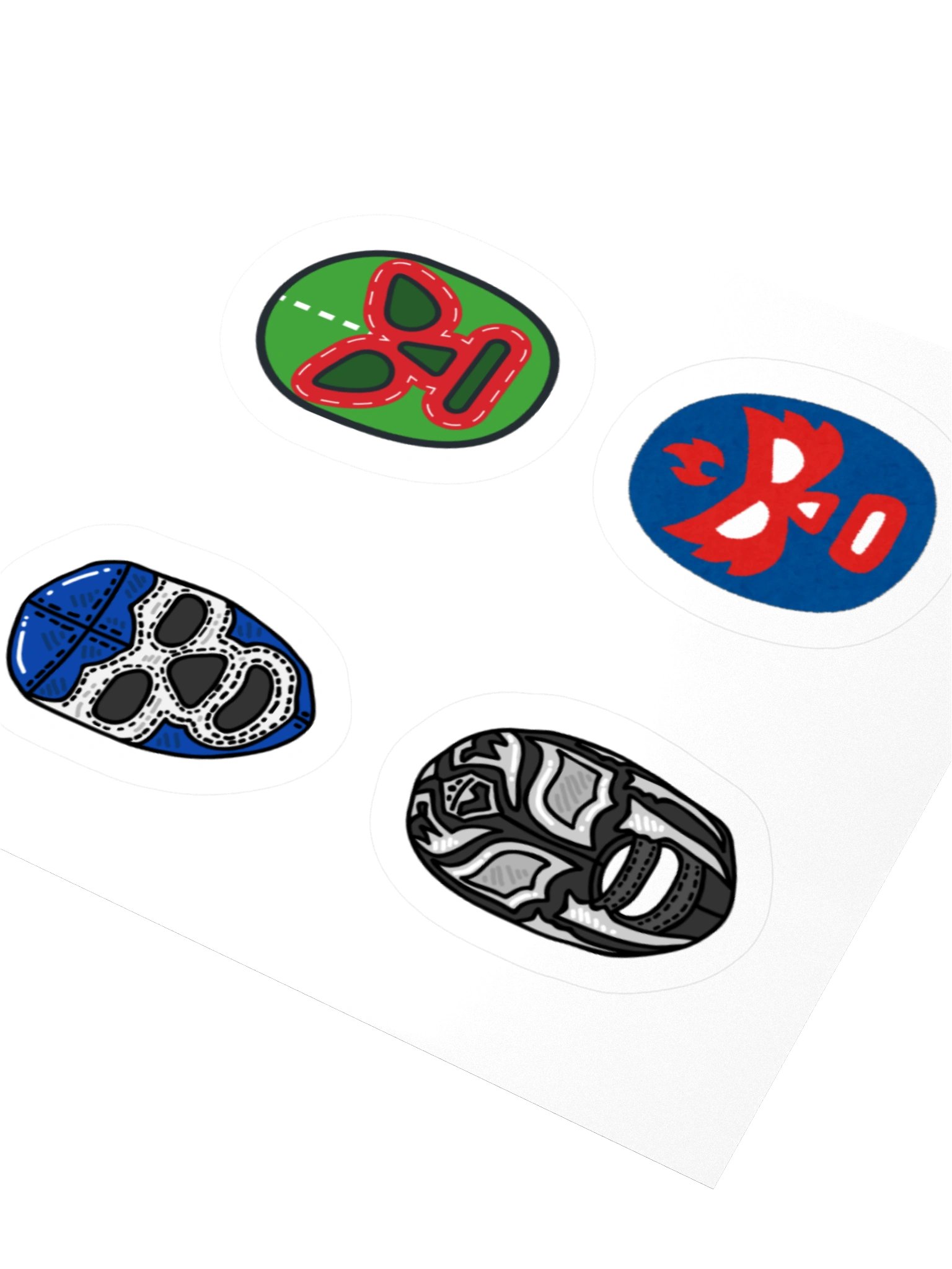 Lucha Mask Kiss Cut Sticker Set 2 product image (5)