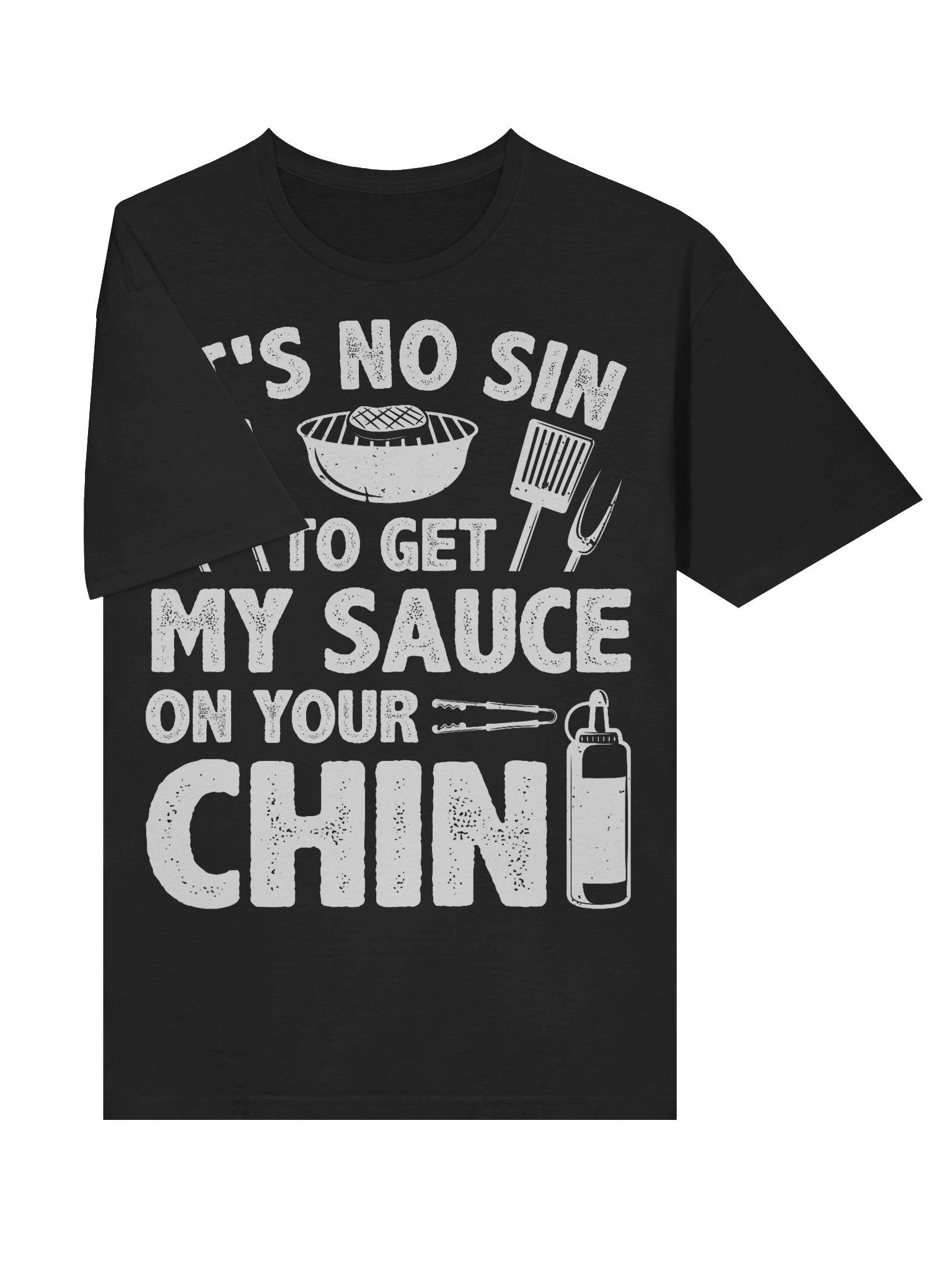 It’s No Sin to Get My Sauce on Your Chin – Gildan Softstyle Unisex T-Shirt product image (3)