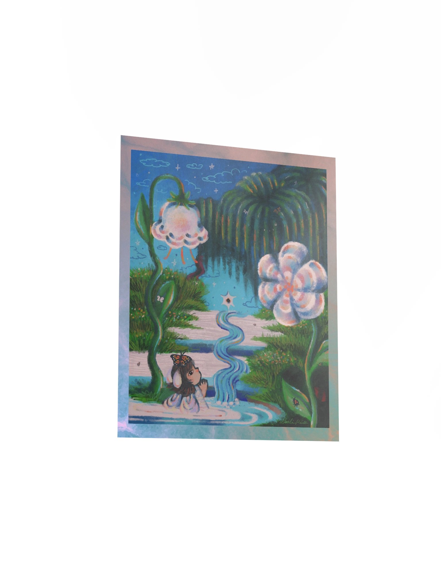"Bell Flower Bunny" Print product image (3)