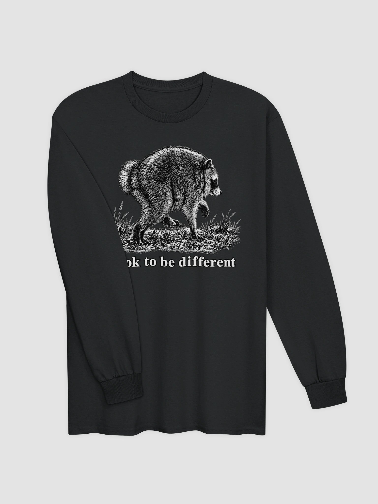 Jimothy Raccoon It's Ok to be Different Long Sleeve Shirt product image (2)
