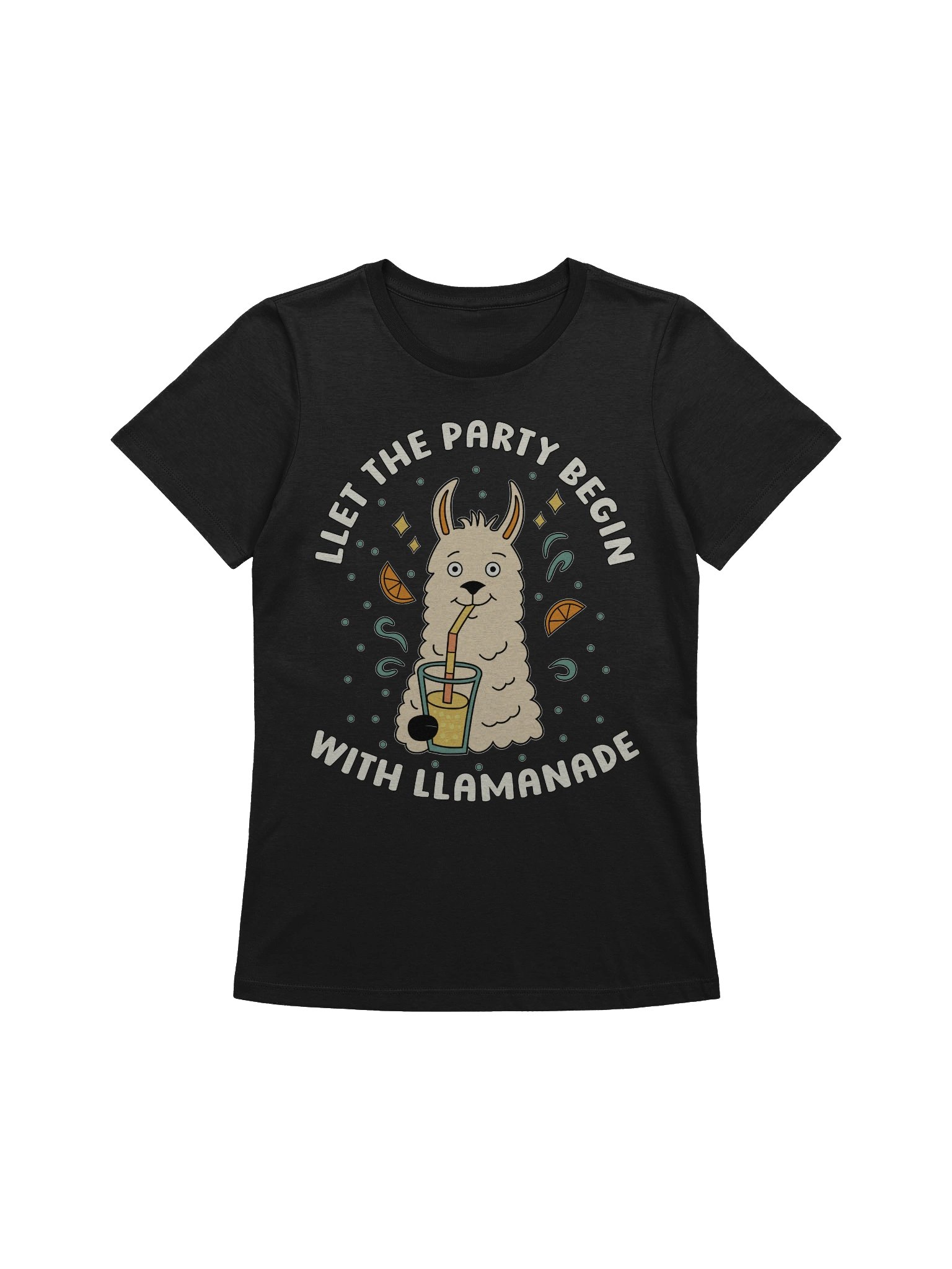 Llet The Party Begin With Llamanade Llama Women's Relaxed-fit T-shirt product image (1)