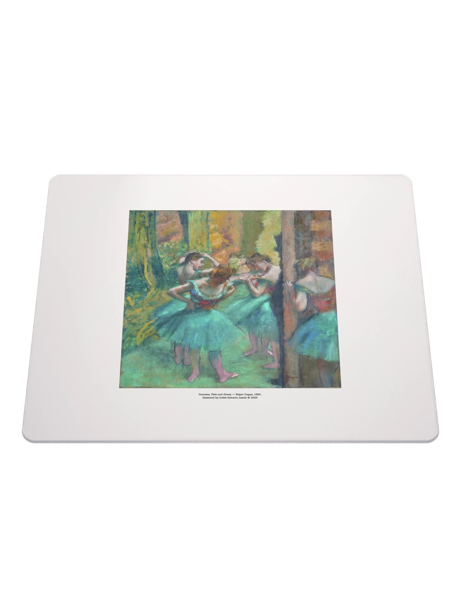 Dancers, Pink and Green — Mouse Pad product image (1)