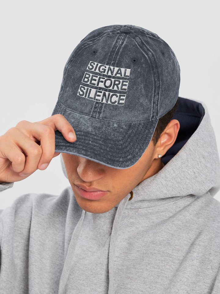 Signal Before Silence | Vintage Wash Dad Hat product image (9)