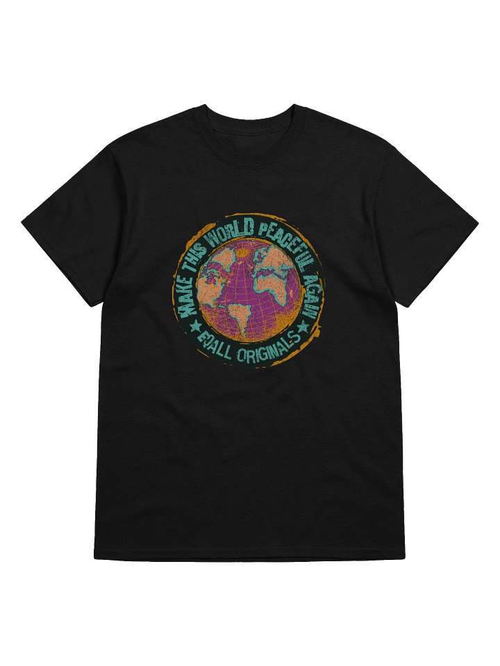 World Peace_EQALL® Originals Unisex Gildan Tee_Purple / Orange / Turquoise product image (1)
