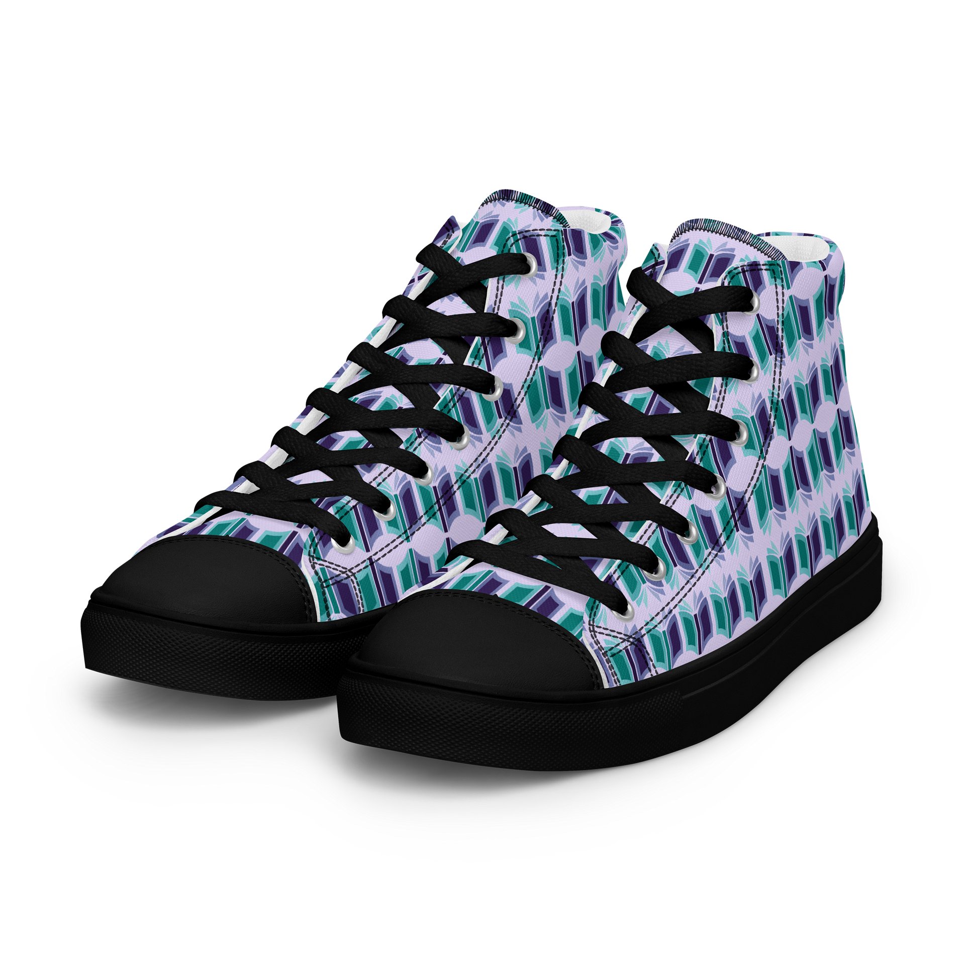 Women's Purple High Top Canvas Shoes + One-Time Contribution product image (6)