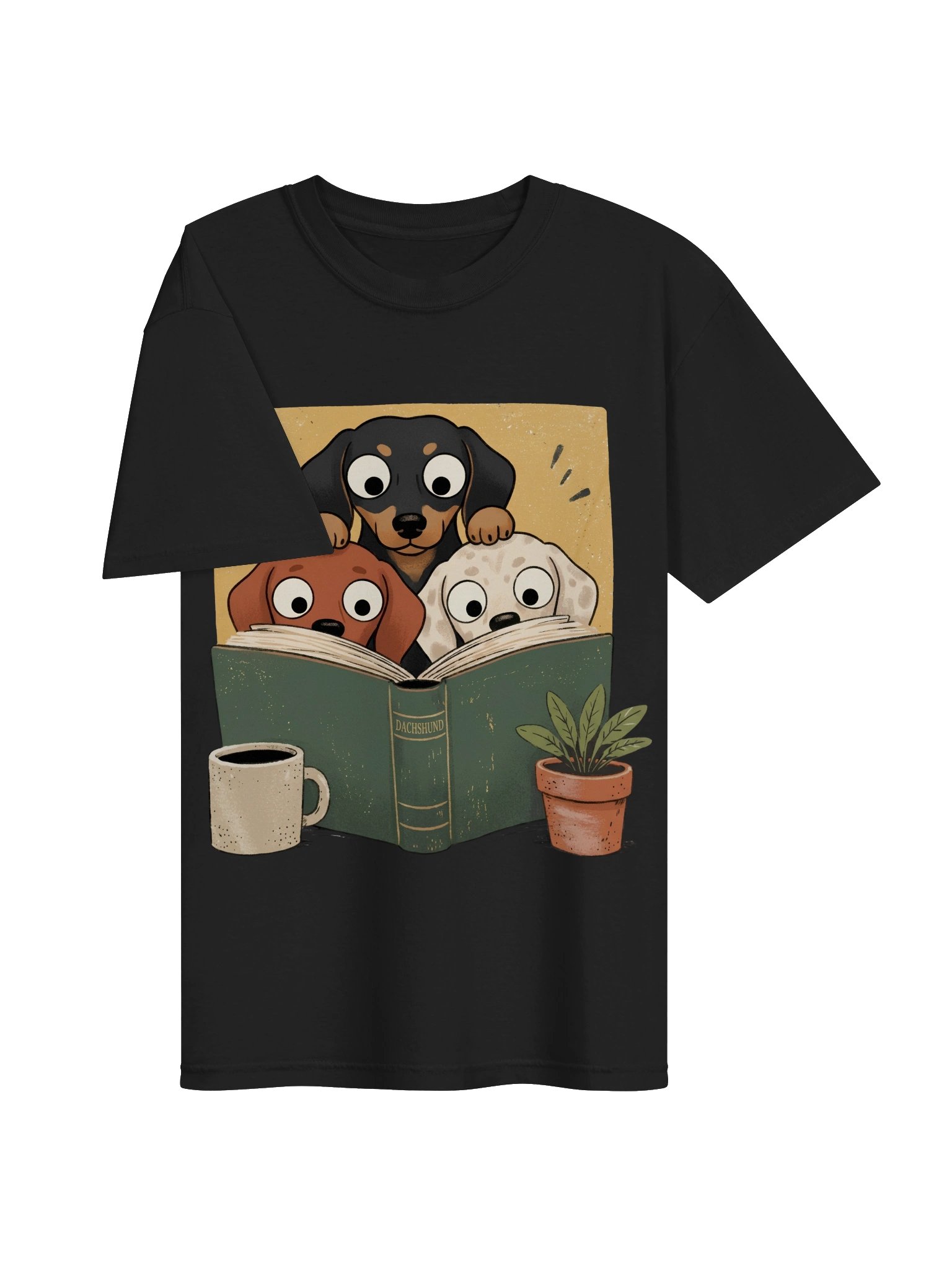 Cozy Reading Dachshunds Tee product image (3)