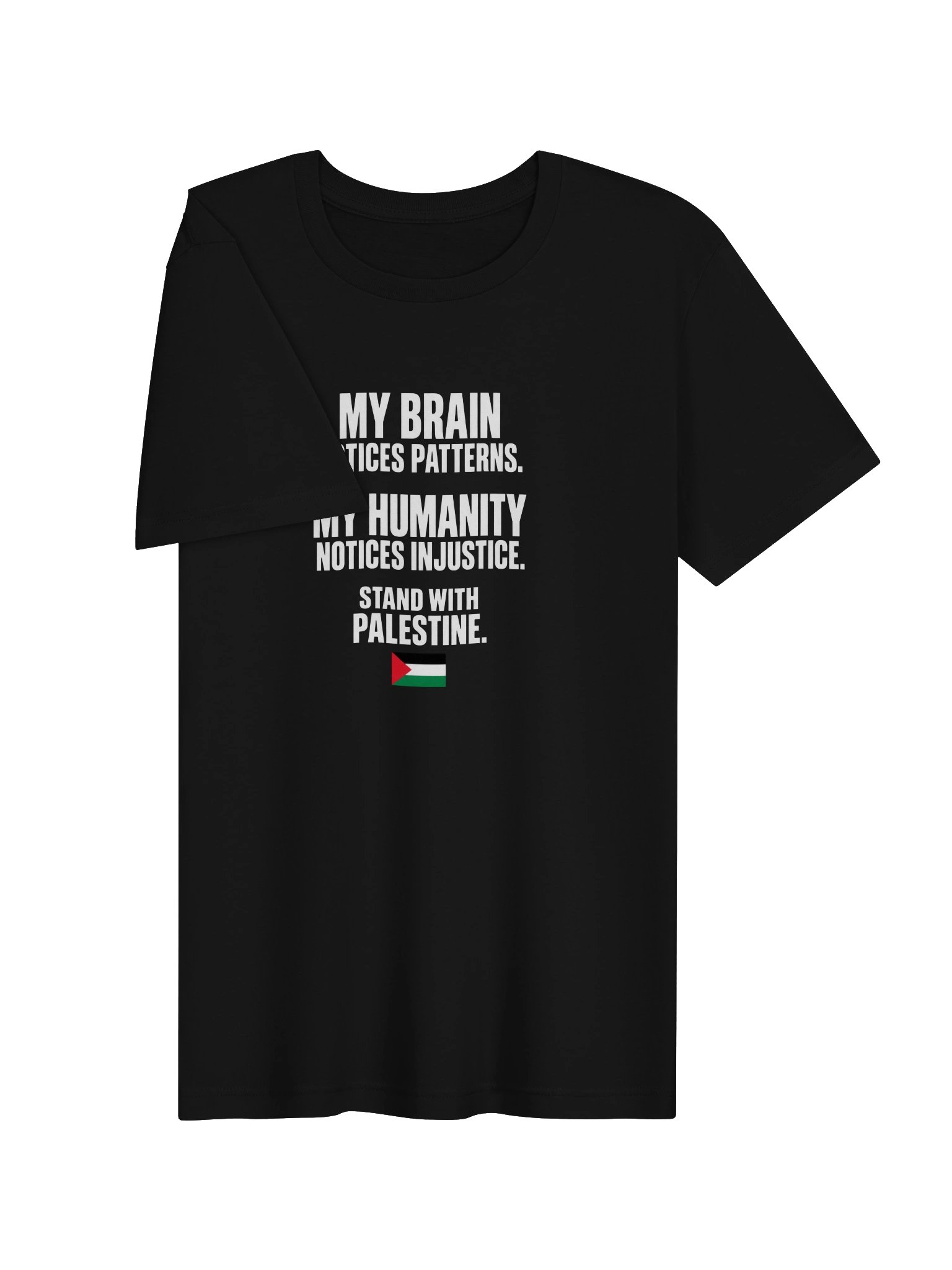 My Brain Notices Patterns, My Humanity Notices Injustice T-Shirt 🇵🇸 product image (3)