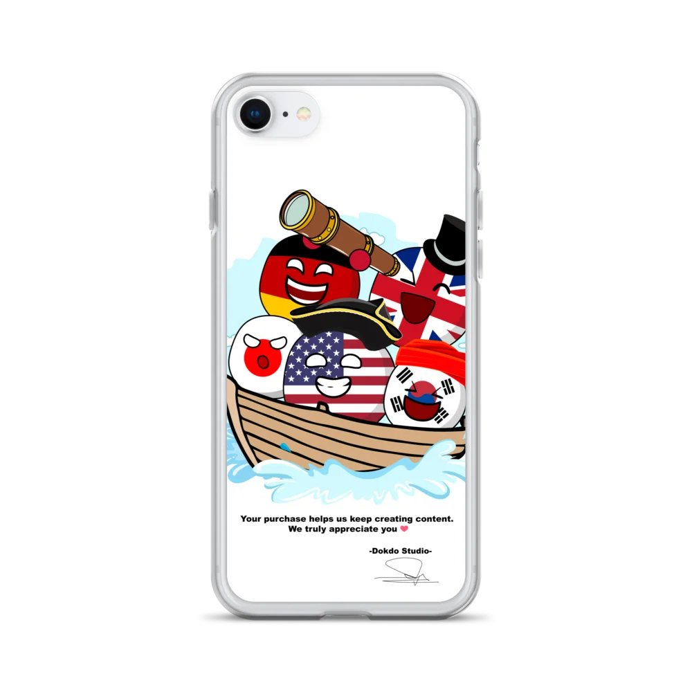 Transparent iPhone case with Dokdo Studio's signature product image (28)