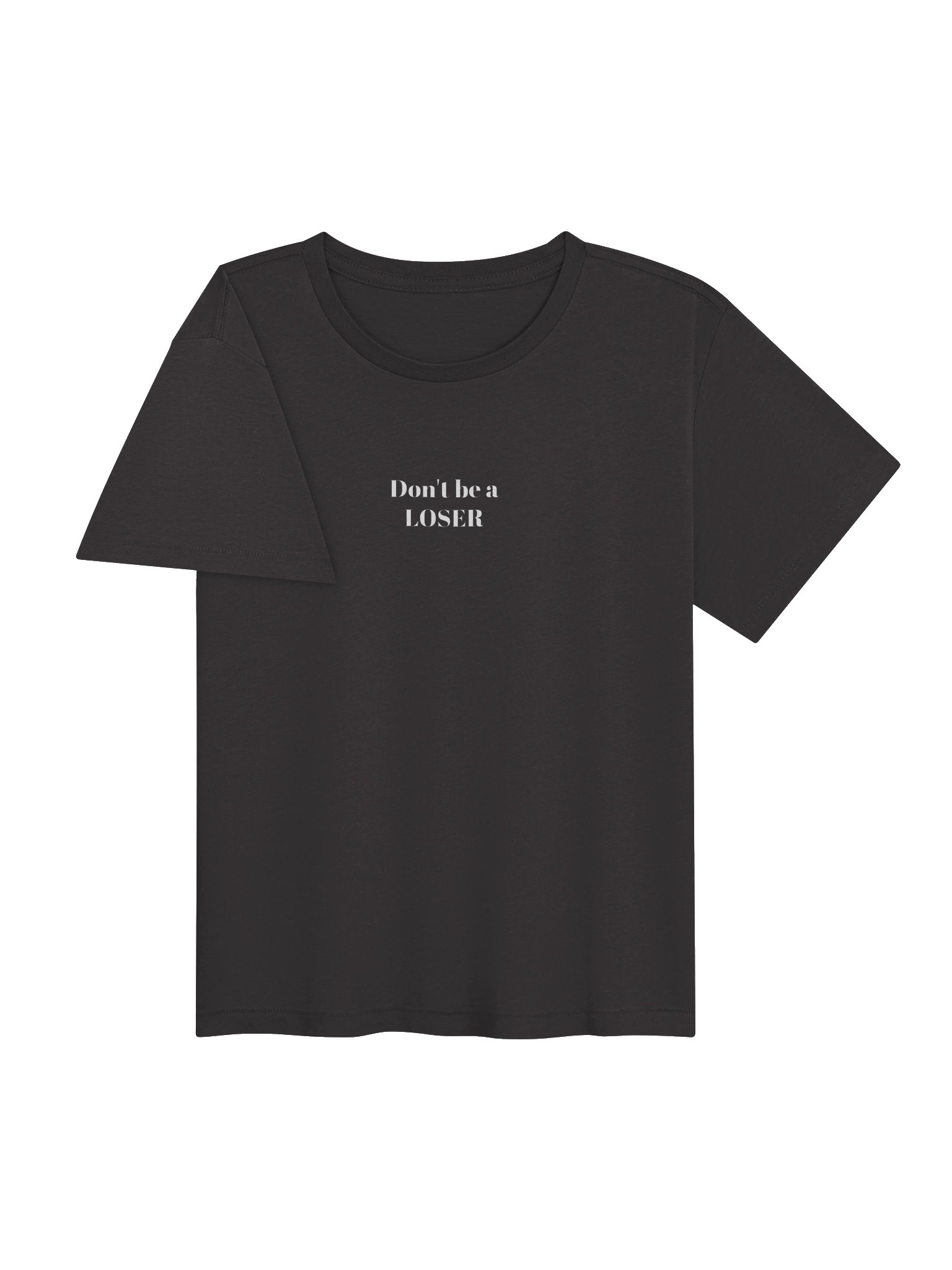 Don't be a LOSER vintage black womens high waisted Tee product image (3)