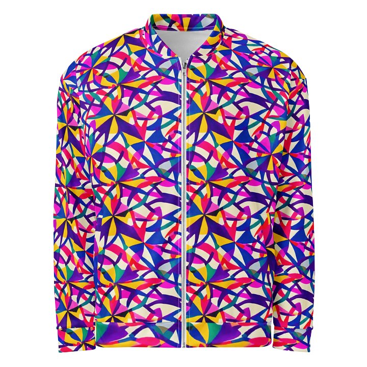 Rainbow Shapes Bomber Jacket product image (1)