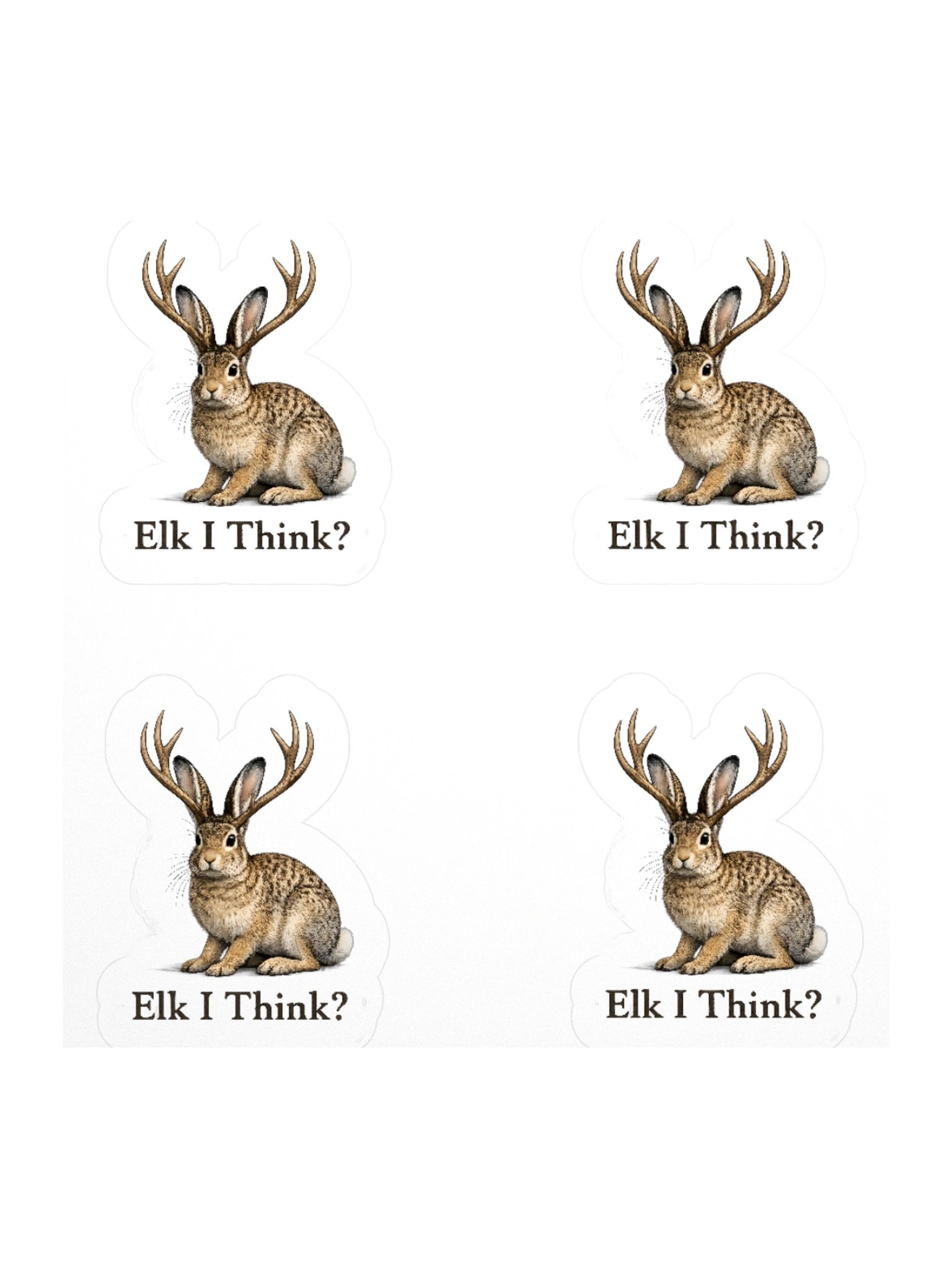 Elk I Think? Sticker Sheet product image (1)