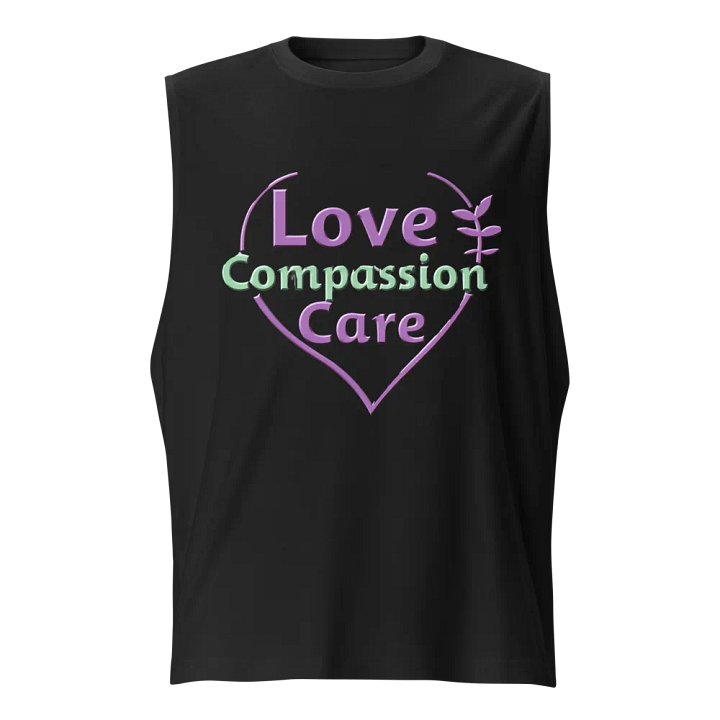 Love, Compassion, Care Heart Muscle Tank product image (1)