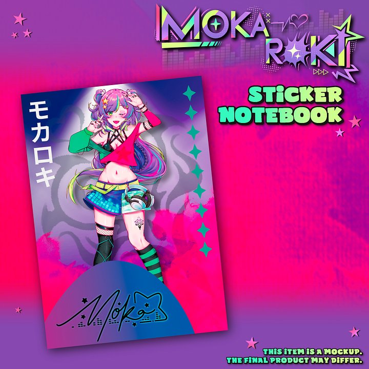 Moka Roki 2.0 Sticker Notebook [PREORDER] product image (1)