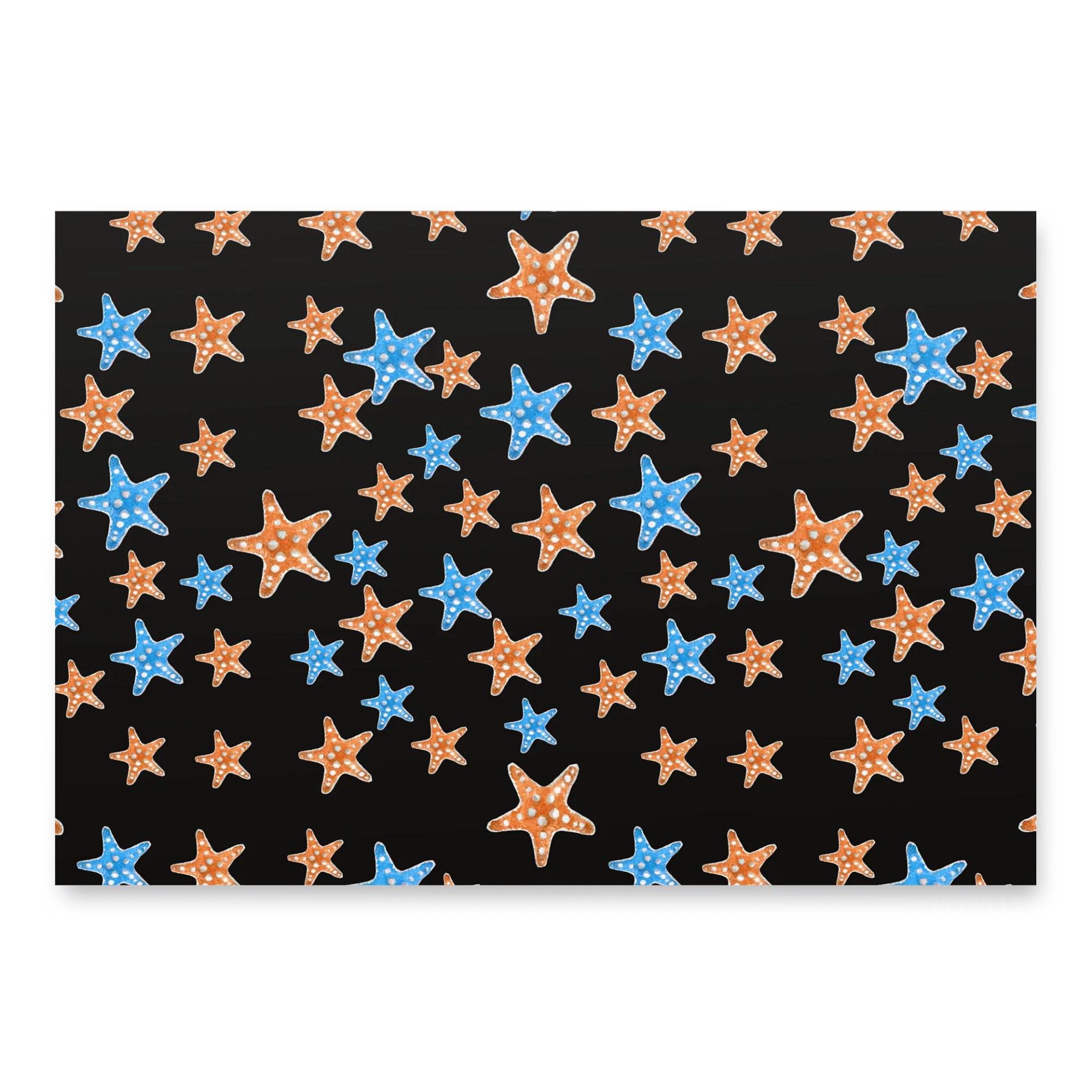Black Starfish Gift Wrap product image (3)