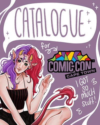 My official catalogue is here for @comicconcapetown  2026!! Of course some goodies might pop up at con that is not here but t...